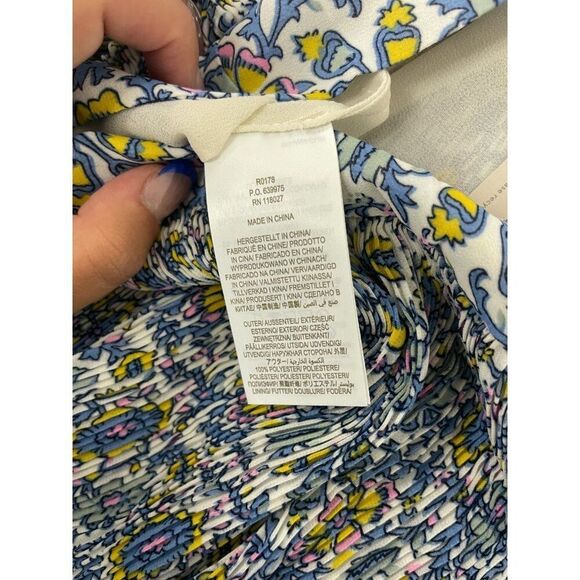 Boden Womens Skirt UK 14 US 10 Mini Multi Floral Print Plisse Layered R0178 NWT - Picture 7 of 11